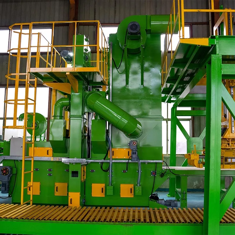 Semen Concrete Brick Shot Blasting Mesin Perawatan lumahing